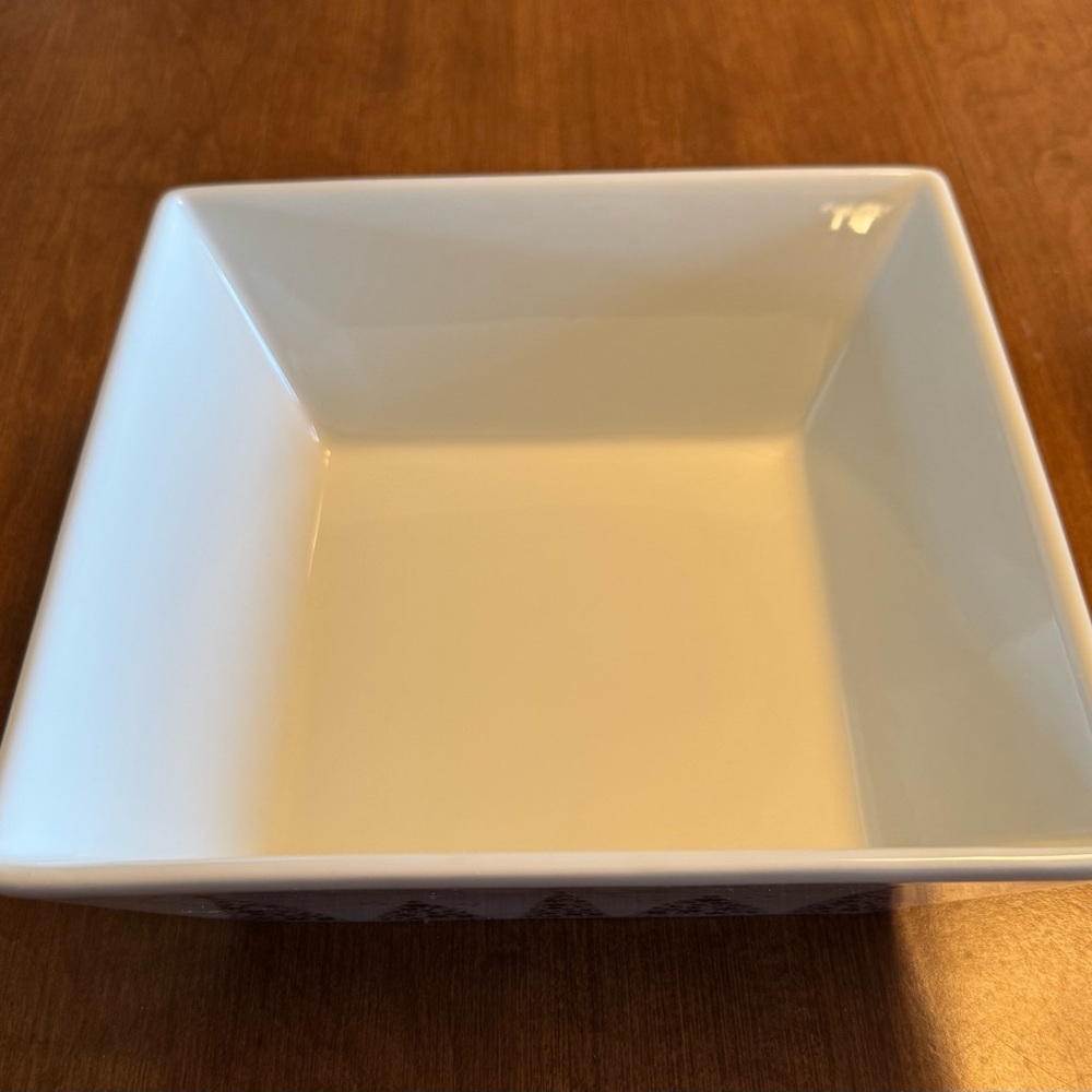 🔴NEW🔴, RARE, Hard to Find, Food Network, Linzer Pattern, Square Serving Bowl - Picture 4 of 5